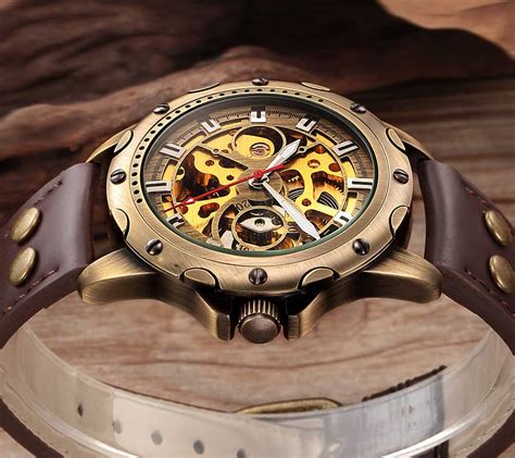 bronze mechanical watch.